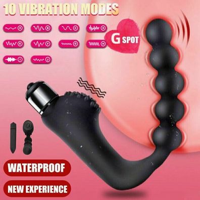 Silikon Analkugel Vibrator Analkette Sexspielzeug Analvibratoren fur Manner