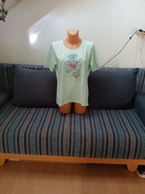 Damen T Shirt mint/bunt