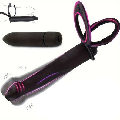 Anal Vibratoren mit Penisring Prostata Anal Plug Buttplug Massager fur Manner