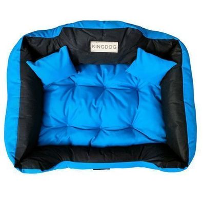 Hundebett Kingdog 3XL Hundekorb Haustierbett waschbar weich 2 Kissen 15x15