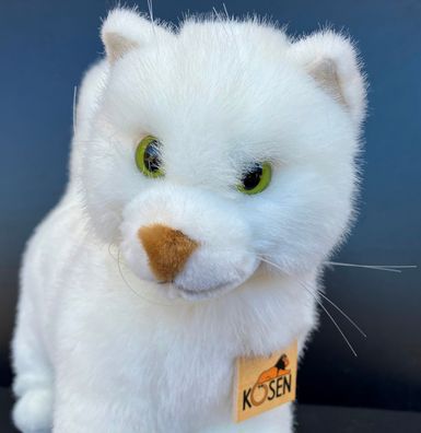 Kösen 2155 Katze Kater stehend Weiß Plüschtier Stofftier 33cm NEU!