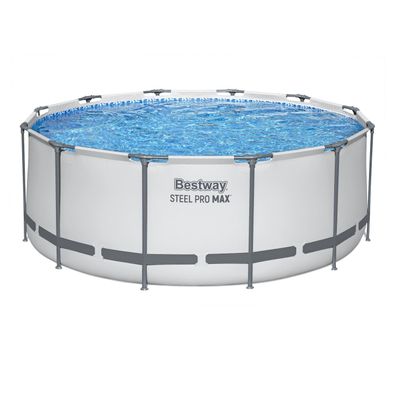 Steel Pro MAX™ Solo Pool ohne Zubehör Ø 366 x 122 cm, lichtgrau, rund