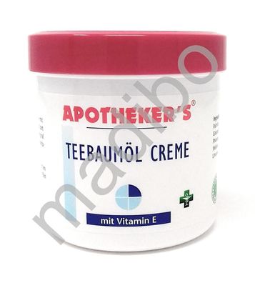 3,16 Euro pro 100ml Teebaumöl Creme 250ml - Apotheker\'s