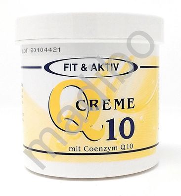 2,72 Euro pro 100ml Q10 Creme 250ml