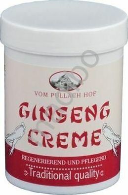 3,97 Euro pro 100ml Ginseng Creme vom Pullach Hof 150 ml