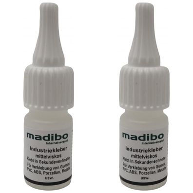 89,50 Euro pro 100g 2 x madibo Industriekleber - Inhalt: 10 Gramm - mittelviskos