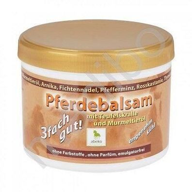 40,00 Euro pro 1 Liter abeko Pferde Balsam mit Teufelskralle 500 ml
