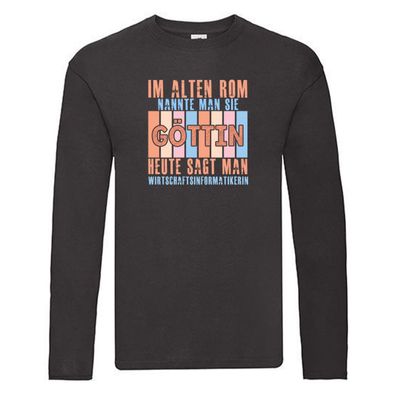 Im Alten Rom: Wirtschaftsinformatikerin | Informatikin Long Sleeve Schwarz
