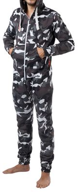 O'Poppy Jumpsuit Herren mit spitzer Kapuze camo urban