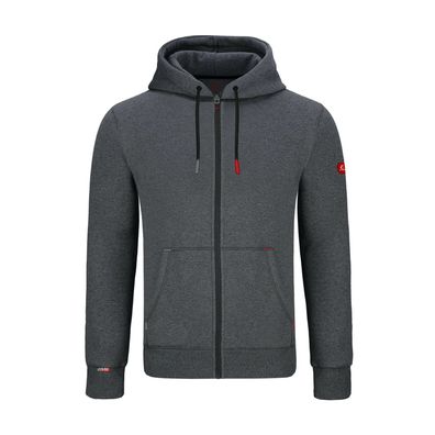 Gymamba Sweatjacke red edition Herren mit Kapuze dunkelgrau