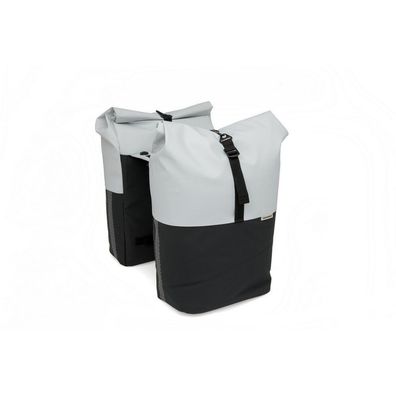 New Looxs - 393.537MIK - Fahrradtasche - Nyborg Double MIK 34 L - schwarz-grau