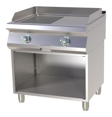 Gastronomie Hotel Küche Thermik Serie 700 Gas-Grillplatte mit Unterbau FTHR-780G