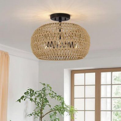 Elstead Lighting Casablanca Deckenleuchte 3-flammig Bronze Natur