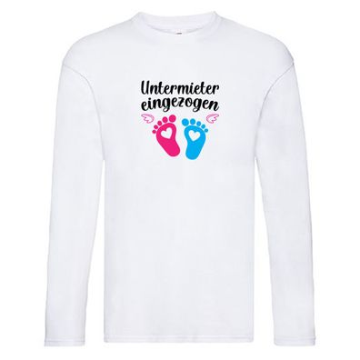 Untermieter eingezogen | Babyfüsschen Long Sleeve Weiß