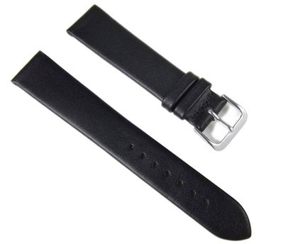 Minott Ersatzband Uhrenarmband Kalbsleder Band 18mm schwarz