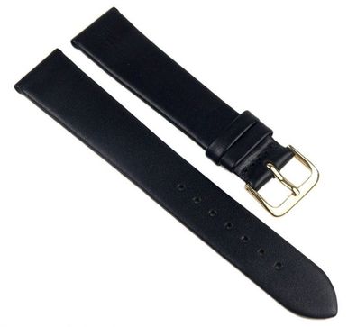 Uhrenarmband Nappaleder schwarz 21159G