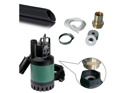 Regensammler Retentionspumpe inkl. Entwässerungspaket 0,28 L/S - 1,19 L/S