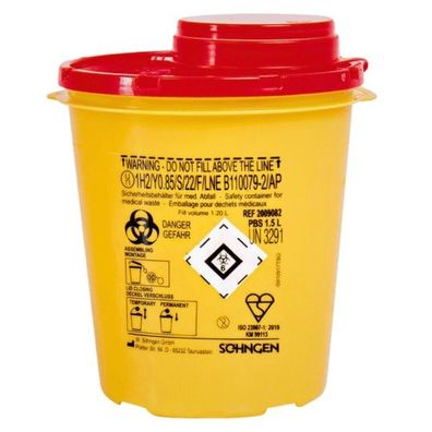 Kanülenabwurfbehälter PBS 1,5l