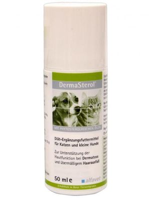 Alfavet DermaSterol® 50ml Diät-Ergänzungsfuttermittel für Hunde und Katzen