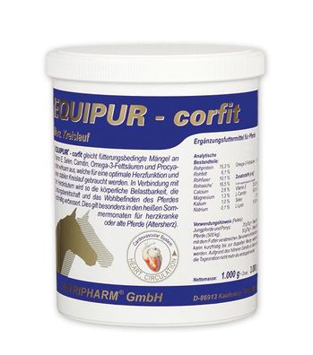 Vetripharm Equipur CORFIT "P" 1000g Ergänzungsfuttermittel für Pferde