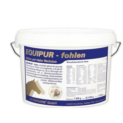 Vetripharm Equipur FOHLEN 3000g Mineralfuttermittel für Pferde