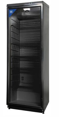 Gastronomie Hotel Küche Gastronomie Flaschenkühlschrank 350 L 600x600x1720mm, schwarz