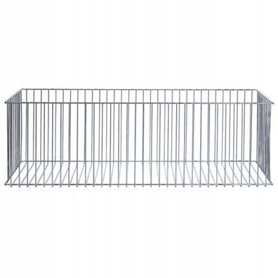 KADAX Gabionen-Pflanzkorb, Gabione, rechteckiger, Garten, Terrasse, 72 x 26 cm
