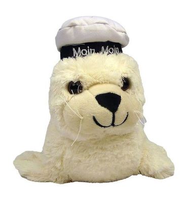 Plüsch Seehund Matrose creme
