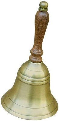 Handglocke Messing mit Holzgriff