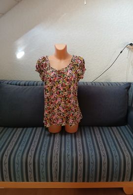 Damen Bluse bunt geblümt