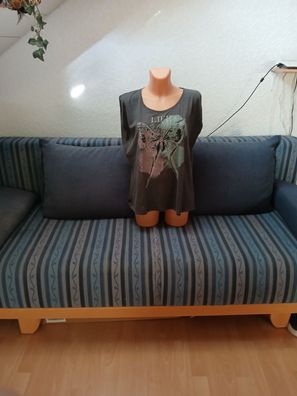 Damen T Shirt grau/bunt