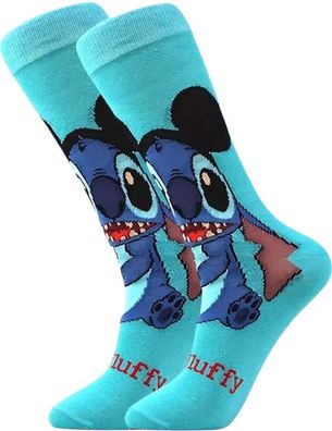 Stitch Socken - Türkisblau - Disney - Größe 37-46