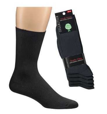 Berufs-Socken, schwarz im 10er Pack, 10 Paar schwarze Baumwollsocken