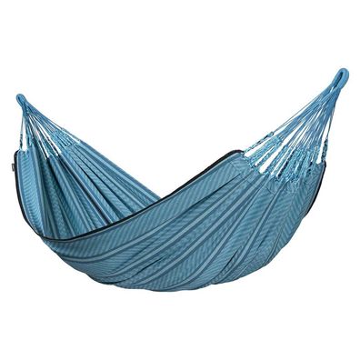 FLORA Doppel-Hängematte von LA SIESTA - Farbe: Blue Zebra