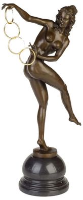 Bronzeskulptur erotische Kunst Erotik im Antik-Stil Bronze Figur Statue 53cm