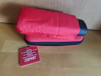Regenschirm in einem Etui rot Esbrella flagred Esprit Ultra leicht ca. 14 cm H