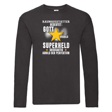Superheld: Raumausstatter | Wohn Ausstatter | Humor Long Sleeve Schwarz
