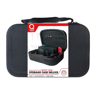Qware Deluxe Aufbewahrungstasche – Luxus Storage Case kompatibel mit Nintendo Switch