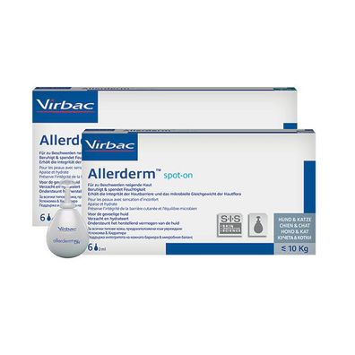 Virbac Allerderm SPOT ON für Hunde und Katzen - Packungsgröße: 6 x 2 ml