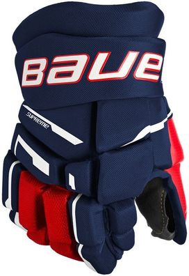 Bauer Kinder Handschuhe Eishockeyhandschuhe Supreme M3 Navy/Red/White Junior 1350932