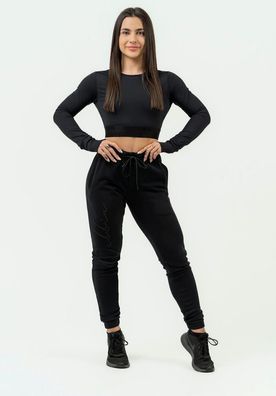 Nebbia Damen Trainingshose Women'S High Waist Joggers Signature 846 Black 1380667