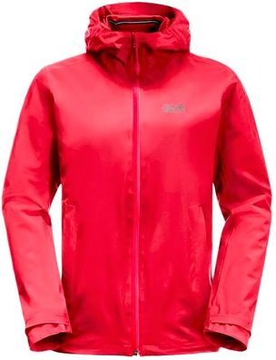 Jack Wolfskin Damen Jacke Pack &amp; Go Shell Tulip Red 163073