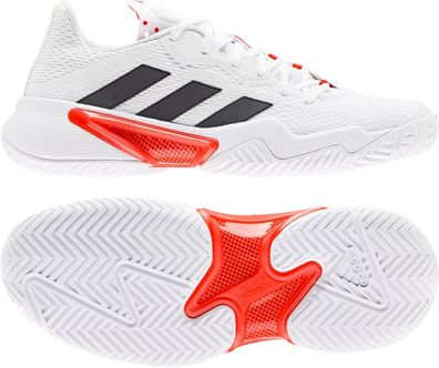 Adidas Sportschuhe Damen Tennisschuhe Barricade W White/Black/Red 120560