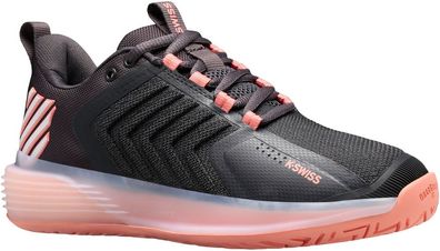 K-Swiss Sportschuhe Damen Tennisschuhe K Swiss Ultrashot 3 Asphalt/Peach Amber 154142