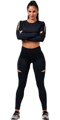 Nebbia Damen Shirt Oberteil Für Frauen Honey Bunny Crop Top 821 Black FNBB535