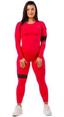 Nebbia Damen Leggins High Waist ¾ Length Sporty Leggings 404 Pink 186632