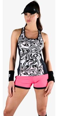 Hydrogen Damen Shirt Tank Top Chrome Tech Black/White 1352651