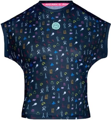 Bidi Badu Damen Shirt T hirt Majira Tech Tee Dark Blue, Mixed 150059