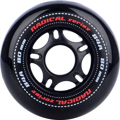 Tempish Inliner Zubehör Inline Räder Radical 80 Mm 84A Black 4 Pack 1427727