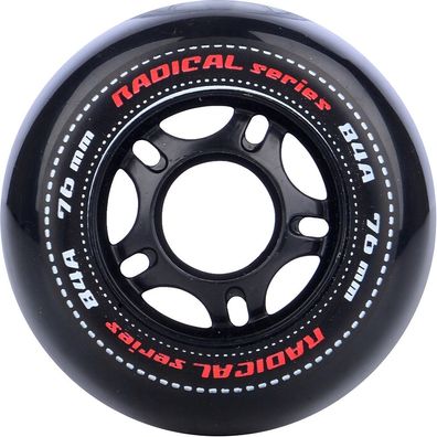 Tempish Inliner Zubehör Inline Räder Radical 76 Mm 84A Black 4 Pack 1427728